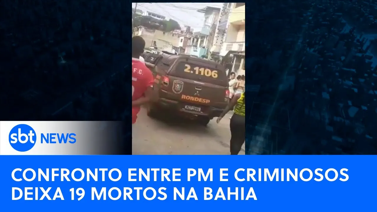Confronto entre PMs e criminosos termina com 19 mortos na Bahia | #SBTNewsnaTV (01/08/23)