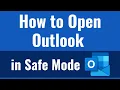 how to open outlook in safe mode