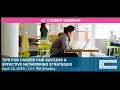UC Career Webinar Tips for Career Fair Success Effective Networking Strategies