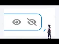 Switch to hide and show password suffix Eye icon to show and hide password