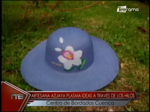 Artesana Azuaya plasma ideas a través de los hilos Centro de Bordados Cuenca