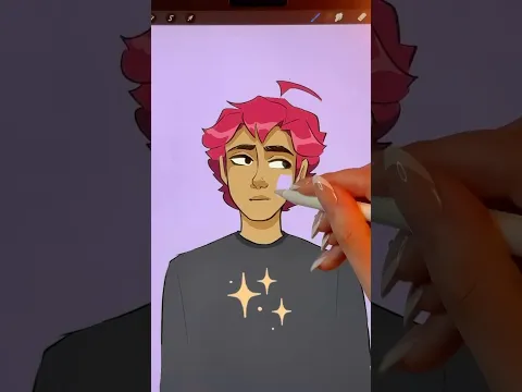 He’s my favorite to draw because he lets me do his makeup 👹 #animation #2Danimation #animator #art