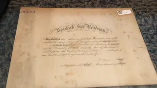 A Closer Look at the Collection - An NFA diploma from 1862