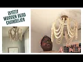 DIY Wooden Bead Chandelier for Cloffice World Market Inspired How to Kaitlin Millie