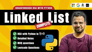 Linked List in Python Complete Course in Hindi LeetCode Interview Questions