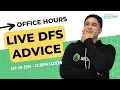 DFS Q A How do you approach NFL games where weather conditions might affect the outcome