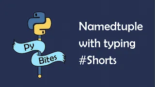 Python namedtuple with typing
