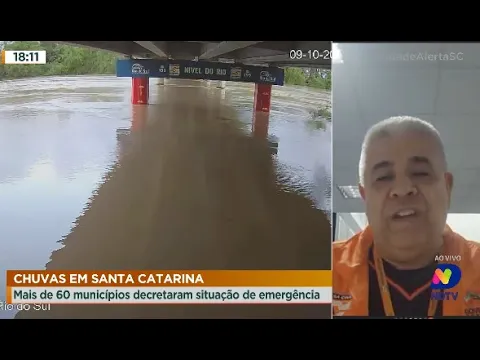 Chuvas em Santa Catarina: mais de 60 municípios decretaram situação de emergência