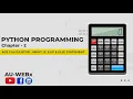 Age Calculator in Python - INPUT IF ELIF ELSE
