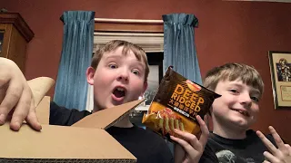 Trying out stuff we got from the bokksu market