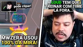 FRTTT COMENTA SOBRE LOUD JOGAR FORA DO BRASIL! MWZERA USANDO 100% DA MIRA - VALORANT CLIPS