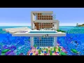Download Lagu MODERN WATER HOUSE BUILD CHALLENGE in Minecraft