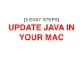 How to update Java in Mac