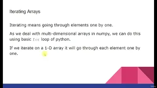 Lecture Iterating Numpy Arrays