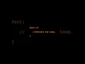 Infinite for loop syntax in C
