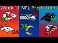 2025 NFL Week 11 PREDICTIONS With Scores