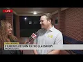 Chief Communications Officer breaks down Super Bowl atmosphere as Anderson County students return