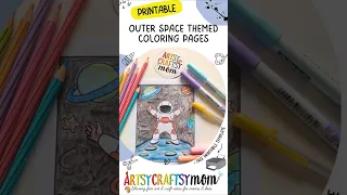 Outer Space Themed Coloring Pages