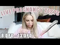 LIVE PREGNANCY TESTS 8 DPO - 13 DPO Caitlyn Neier