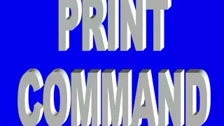 PRINT Command of BASIC PRINT Statement of BASIC