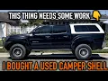 HUGE MISTAKE I Bought A Used Camper Shell For The Tacoma Build