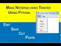 Make a Notepad with Python Python Project
