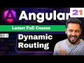Angular 21 tutorial in Hindi Dynamic Routing Route Params Dynamic Pages with Real Example