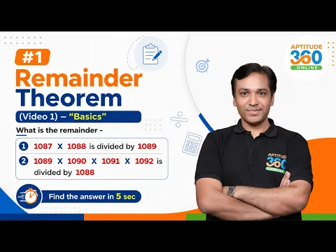 Remainder Theorem Part 1