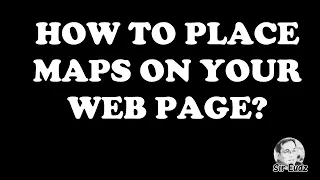 HOW TO PUT MAPS ON YOUR WEB PAGE - using Leaflet JS