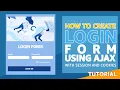 How to Create A Login Form Using Ajax with Session and Cookies PHP Tutorial