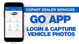 Copart GO APP 1 Login and Capture Vehicle Photos
