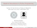 Full Python Course Lecture 18 Data Analysis with Pandas Plotting with Matplotlib