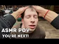 ASMR for Men Head Face Shoulder Massage with Cream Spring Tool