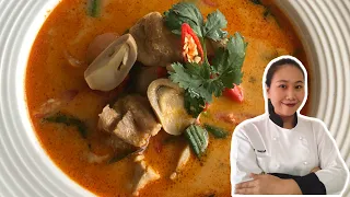 Download THAI TOM YUM SOUP RECIPE • Creamy Style! • Tom Yum Chicken | ThaiChef food MP3