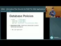 LWeb Information Flow Security for Multi-Tier Web Applications