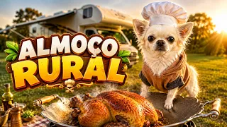COZINHANDO NO MOTORHOME: ARROZ COM FRANGO PRA NÓS E PROS PETS! 🥘🐾