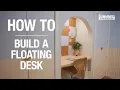 How to Install a DIY Floating Desk - Bunnings Warehouse