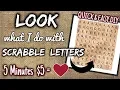 LOOK what I do with WOOD SCRABBLE LETTERS 5 Minute QUICK EASY DIY