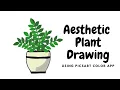 ZZ Plant Drawing Easy Plant Drawing Aesthetic Clipart Plant Drawing Tutorial