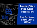 TradingView Pine Script Tutorial 14 - Plot Settings