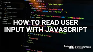 READING USER INPUT WITH JAVASCRIPT - INSTRUCTIONAL