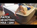 How To Find FIX Hole in Leaky Air Mattress - Jonny DIY