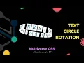 Tutorial Text Circle Rotation Multiverse CSS without Javascript GIF SUNNY