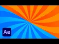 Gradient Sunburst Animation After Effects Tutorial