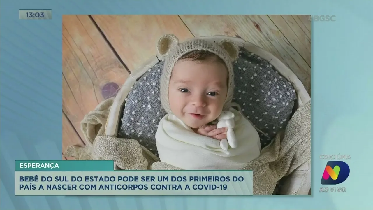 Bebê do Sul do estado pode ser um dos primeiros do país a nascer com anticorpos contra a Covid-19