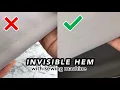 Lagu Invisible Hem Tutorial | EASY with sewing machine