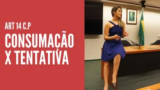 Art 14 C.P DIFERENÇA ENTRE CRIME TENTADO E CRIME CONSUMADO | DIREITO TOTAL