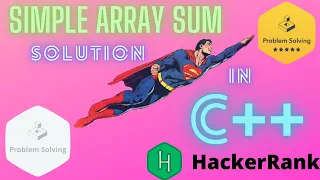 Hackerrank Simple Array Sum Solution Explained - C