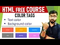 HTML Color Tags HTML Course for beginners in Hindi by Rahul Chaudhary