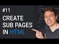11 How to Create Sub Pages in HTML Learn HTML and CSS Full Course For Beginners